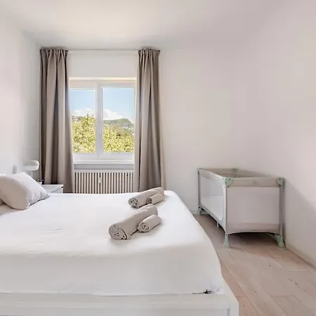 公寓 Penthouse With Terrace & Parking 盧加諾